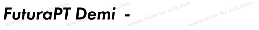 FuturaPT Demi字体字体转换